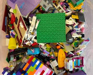 tub of Lego Friends