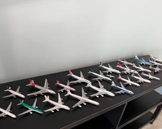 Diecast airplane collection