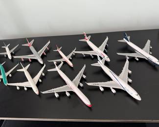 Diecast airplane collection