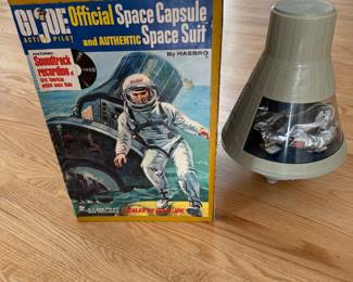 GI Joe Space Capsule & space suit 1960s