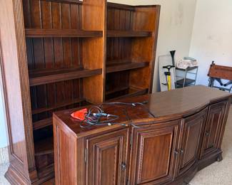 Bookcase shelving unit