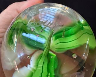 Boyer Paperweight signed