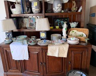 Sligh sideboard & bookshelves