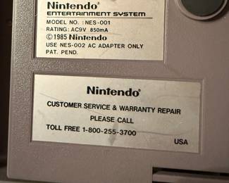 Original NINTENDO console, games & controllers