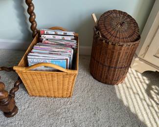 misc. wicker baskets