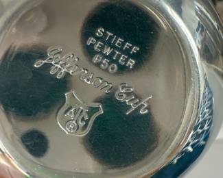 Stieff Pewter Jefferson Cup