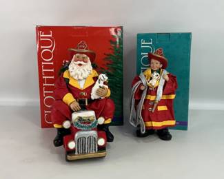  Christmas themed firefighter figurines