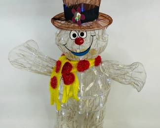 Snowman lighted decor