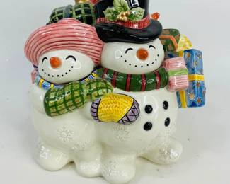 1995 Fitz and Floyd snowman figurines