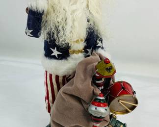 Patriotic Santa figurine