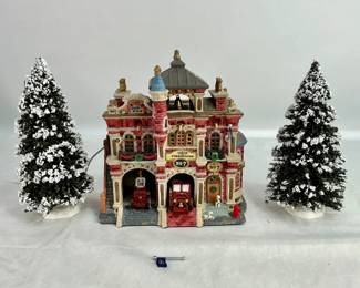 Christmas Village house with trees