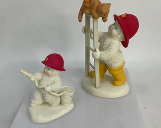Christmas Snowbabies Firefighters