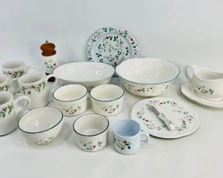 Variety of Christmas plates