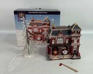 Christmas Village house with tree