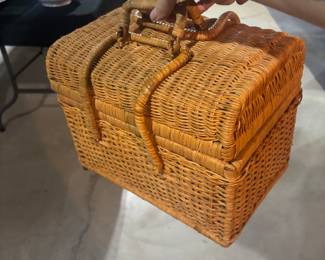 Perfect wicker picnic basket