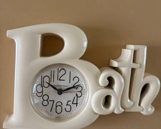 Vintage bath clock!