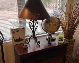 Stand with lamp