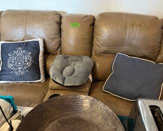 Tan sofa