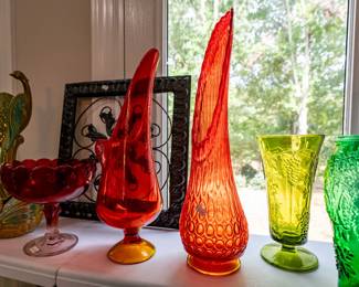 Mid Century Modern Swung glass, Fenton