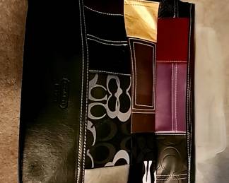 Coach Holiday Patchwork Tote/Purse-early 2000's