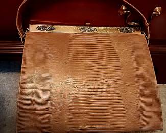 Vintage 1950's Lizard Skin Pocket book