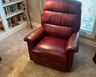 Leather recliner