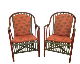 ANTIQUE RATTAN Art Deco