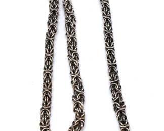 Sterling Byzantine Bracelet & Necklace 