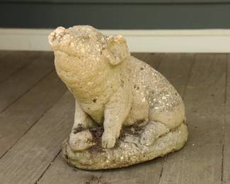 ANTIQUE CEMENT PIG