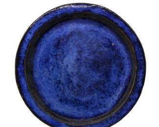 Vintage Pottery Cobalt Blue 
