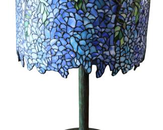 Wisteria STAINGLASS  AND BRONZE table lamp