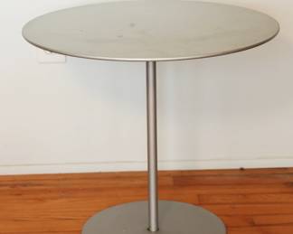 Vintage Cassina Stainless Steel outdoor side table 