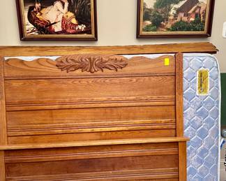 Antique Oak Full Size Bed