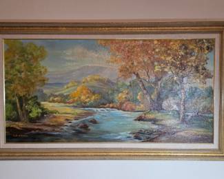 Large Landscape Art Signed