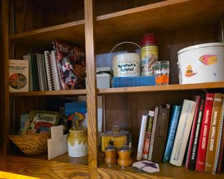 Recipe Books, Salt & Pepper Shakers, Honey Jar etc.