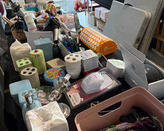 Beauty  lotions,make up,combs ?hair dryers and  curling irons 