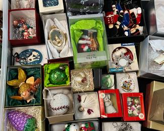 A great selection of Christmas ornaments 