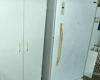 UTILITY CABINET & KENMORE FREEZER
