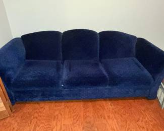 DARK BLUE VELOUR SOFA