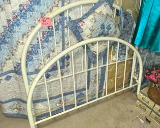 FULL SIZE IRON BED & FULL MATTRESS SET
