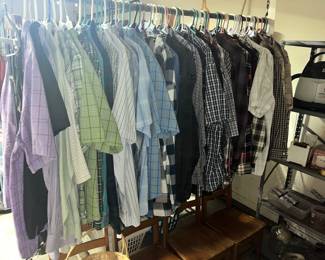 SEVERAL RACKS OF GOOD CLOTHES!