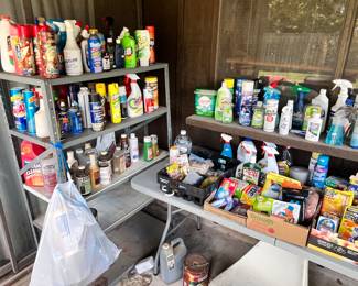 LOTS OF CLEANING SUPPLIES