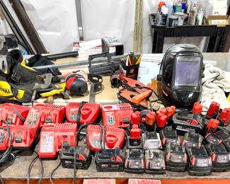 Milwaukee batteries & chargers 18 and 12 volts