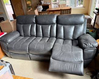 Almost new Leather living room set