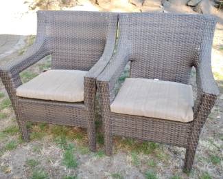 outdoor wicker(plastic) chairs