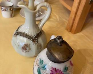 Antique milk glass