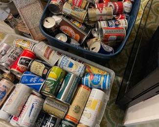Beer can collection, all pre-1983.  Cans are empty
