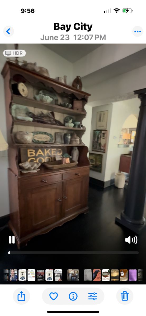 Contents of the cabinet not for sale