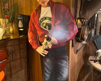 James Dean life size cutout.