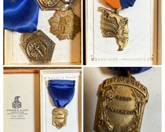 Vintage Florida District Solo and Ensemble Contest Medals